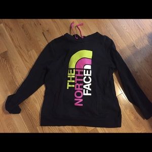 Hooded North Face women's sweatshirt