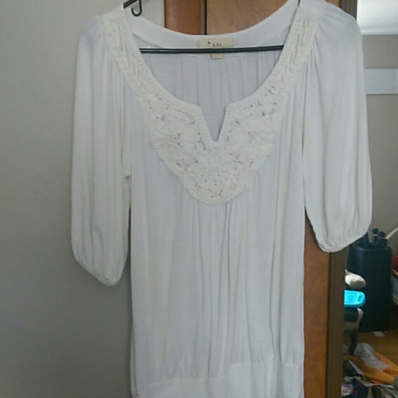 Small white peasant blouse