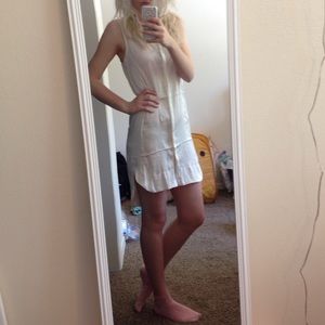 Cream silk H&M dress