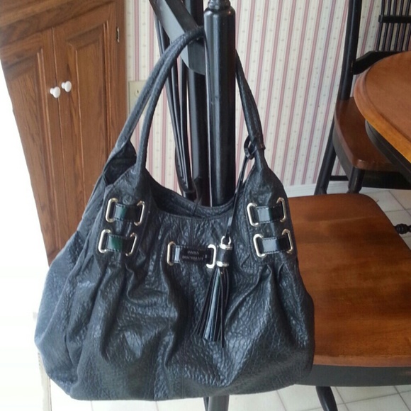 DANA BUCHMAN LARGE LEATHER SHOULDER BAG