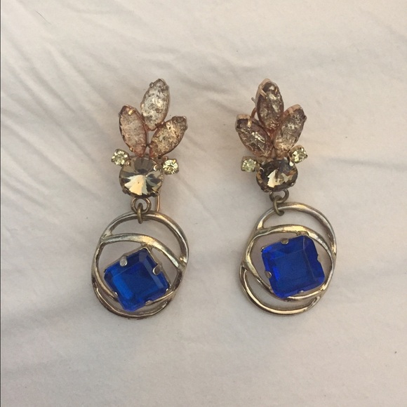Blue gemstone Lulu Frost earrings