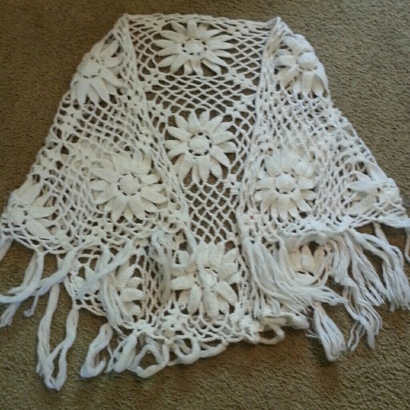Flower crotchet cardigan