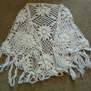 Flower crotchet cardigan