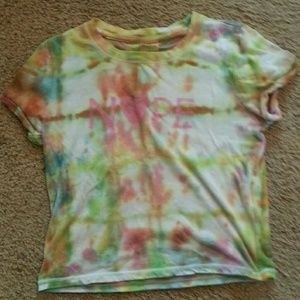 Hollister tye dye crop top