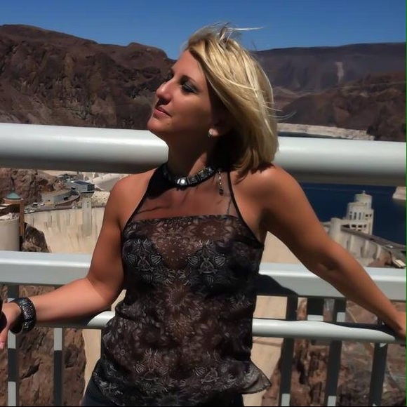 Helmut Lang zipper back sheer top