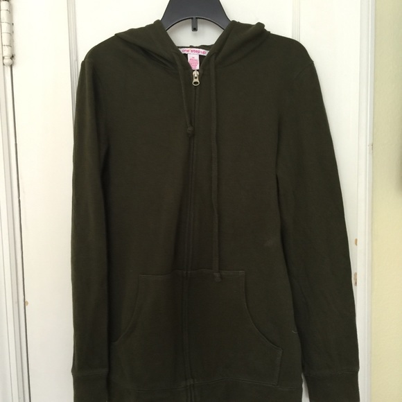 Khaki zip up hoodie