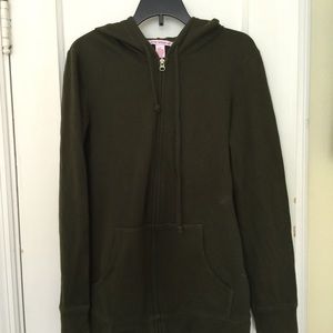 Khaki zip up hoodie