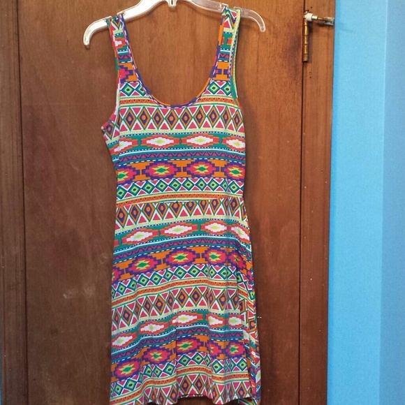 Aztec print dress