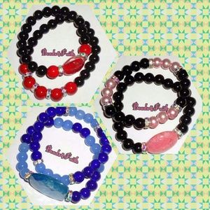 Handcrafted beaded bracelets