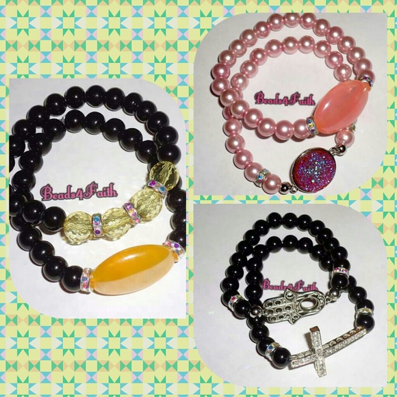 Handcrafted beaded bracelets