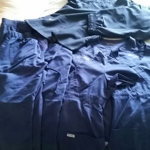 Navy blue scrubs 4 pairs