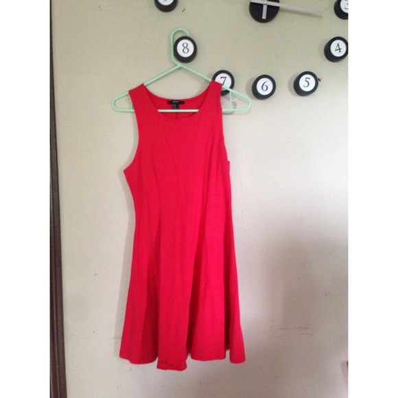 Red forever 21 skater dress