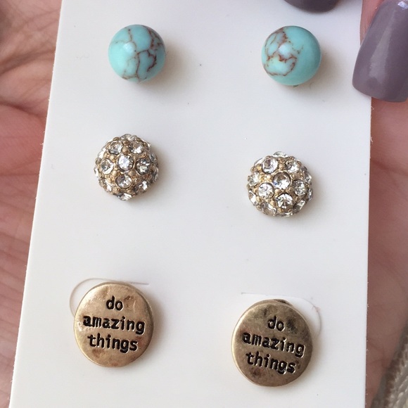 Jewelry - "do amazing things" Earring Trio