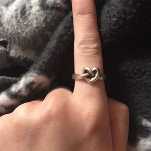 James Avery heart knot ring