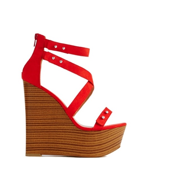 ❌SOLD❌Brand new red sandal wedges