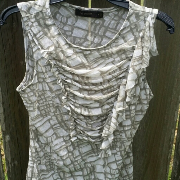 Crocodile sheer Limited sleeveless top size M - Picture 1 of 3