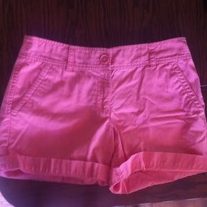Coral LOFT shorts