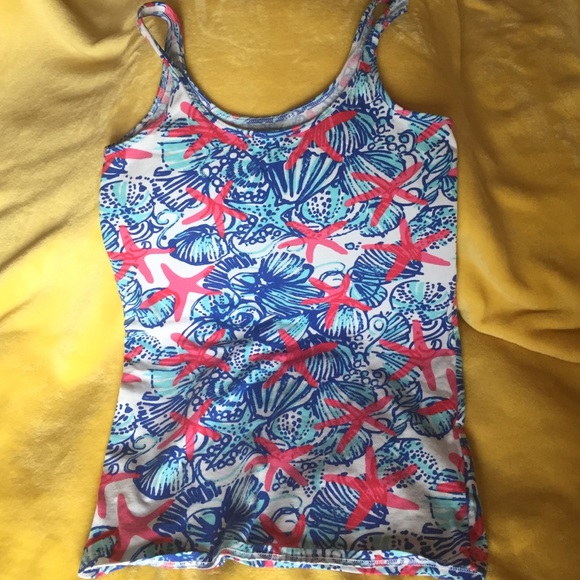 Lilly Pulitzer She She Shells Tank Top Size Small