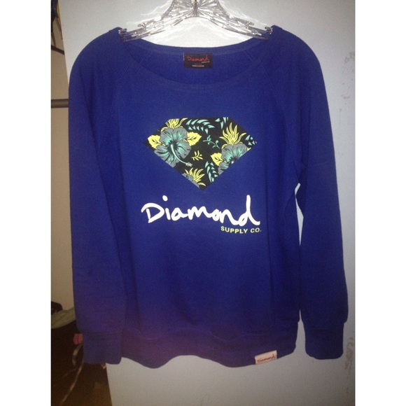 Royal Blue Diamond Supply Crewneck