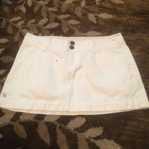 White Abercrombie denim skirt