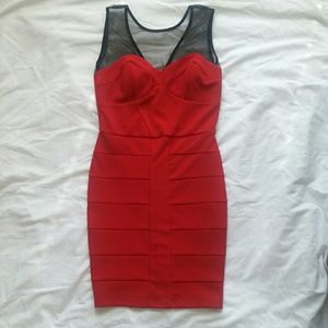NWT Red Bodycon Bandage Dress