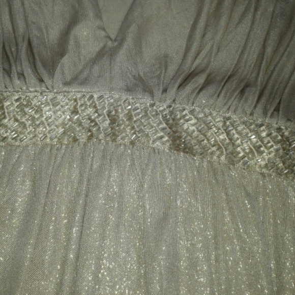 Cute Lot! Metallic Beaded Dress & Heels - Picture 2 of 4