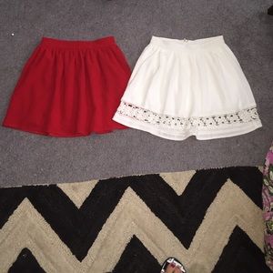 High waisted skirts