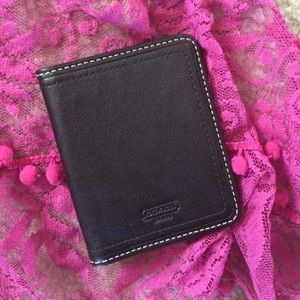 Brand new black Coach ID holder.