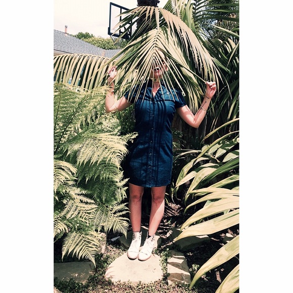 🌸2X HP🌸 Ralph Lauren Button-Up Blue Denim Dress