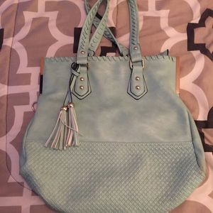 Large mint colored purse