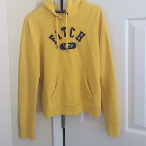 Yellow a&f hoodie