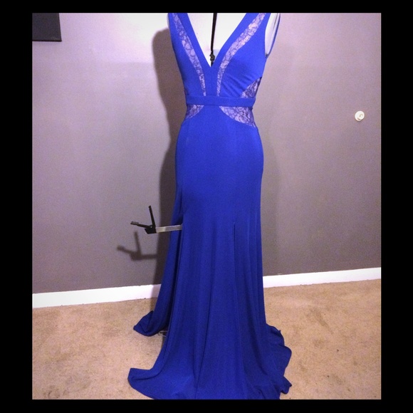 ‼️Royal Blue & Nude BCBG Gown, Size 6