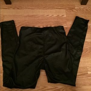 H&M faux leather leggings size 10
