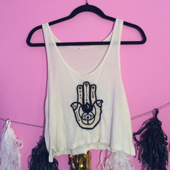 Brandy Melville Hand Crop Top