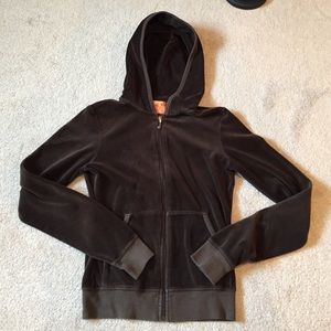 Juicy Couture Dark Brown Velour Jacket