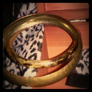 Gold plated bracelets