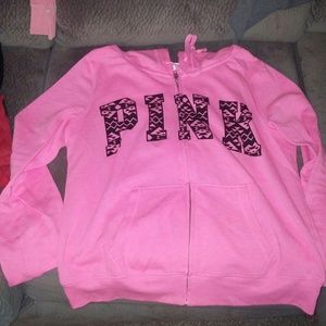 VS PINK size md. Zip up hoodie NWOT