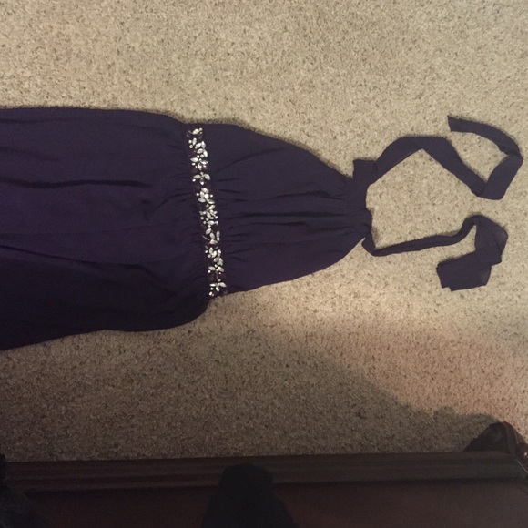 Jodi Kristipher designer purple dress. - Picture 1 of 3
