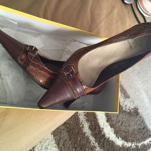 Brown Leather Heels
