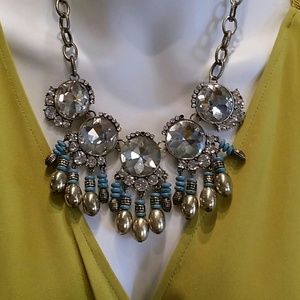 Bling & turquoise vintage necklace