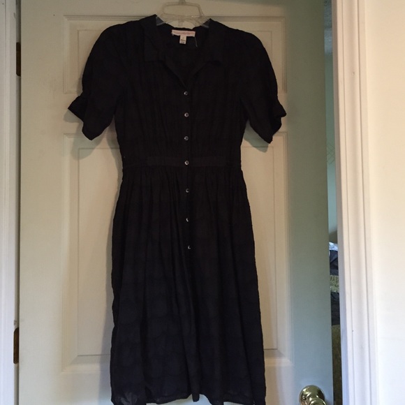 Anthropologie Sunrise Shirtdress Black - Picture 2 of 4