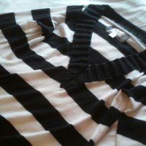 Black and white striped sweater