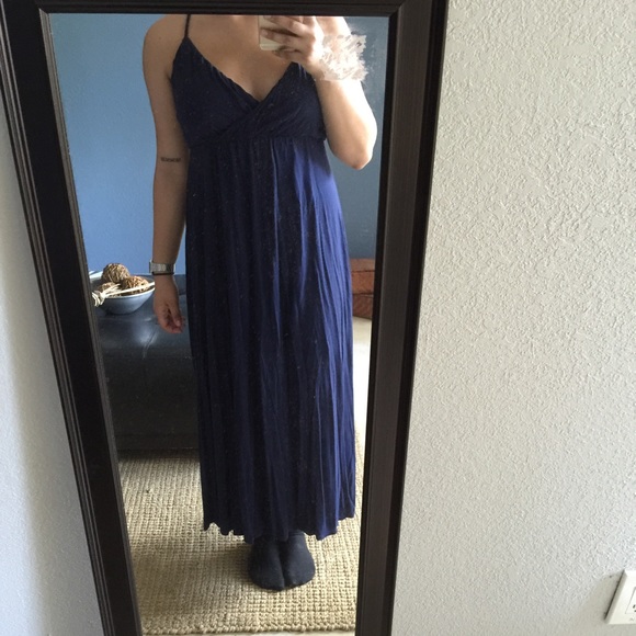 GAP XS blue maxi dress