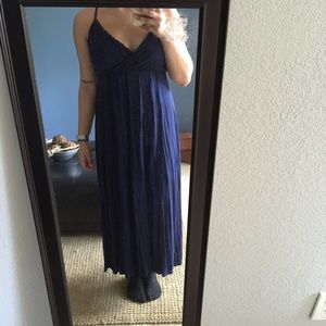 GAP XS blue maxi dress