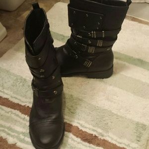 Charlotte Russe Black Boots size 8