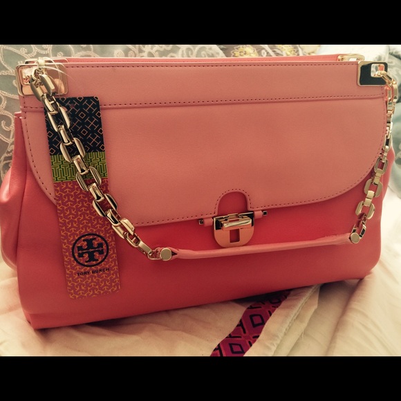 💯Authentic Tory Burch Leather Handbag