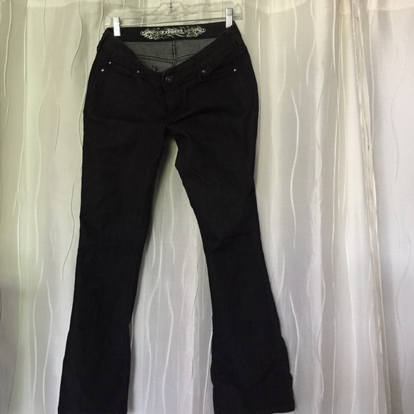 Black denim jeans