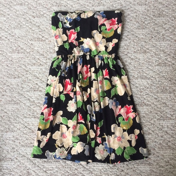 Strapless Floral Sundress
