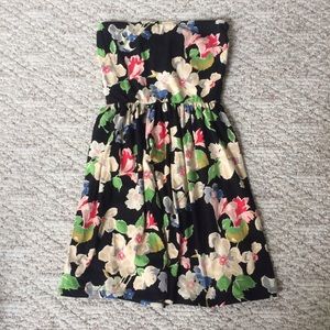 Strapless Floral Sundress