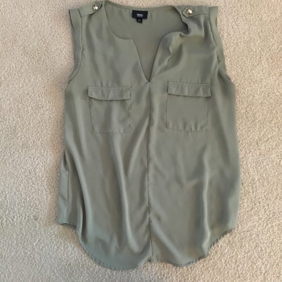 Army green tank top